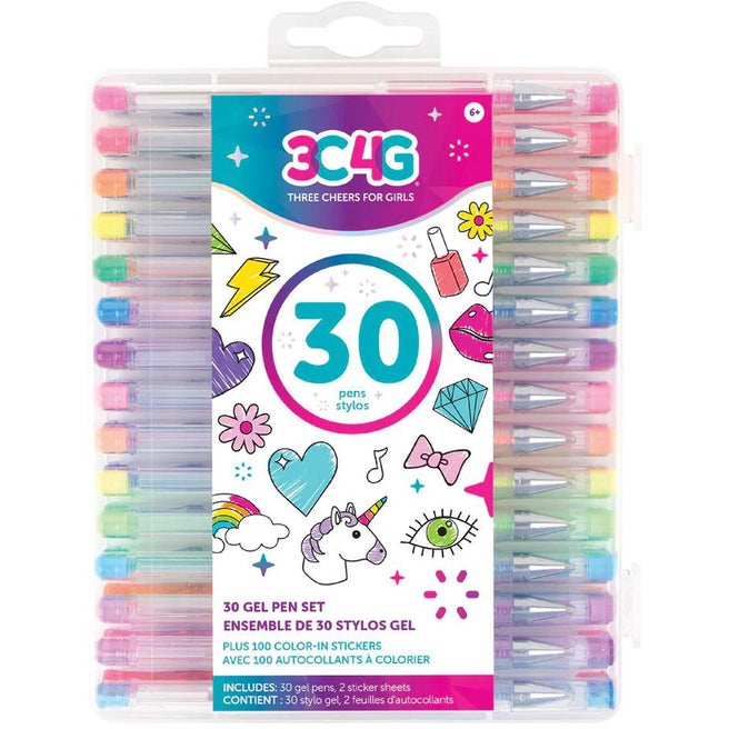 Valigetta 30 penne gel glitter