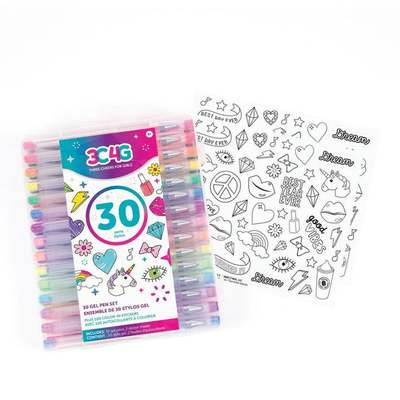 Valigetta 30 penne gel glitter