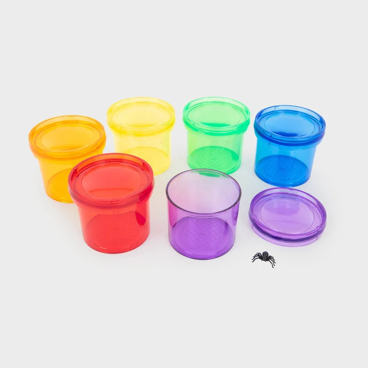 Barattoli colorati con ingranditore