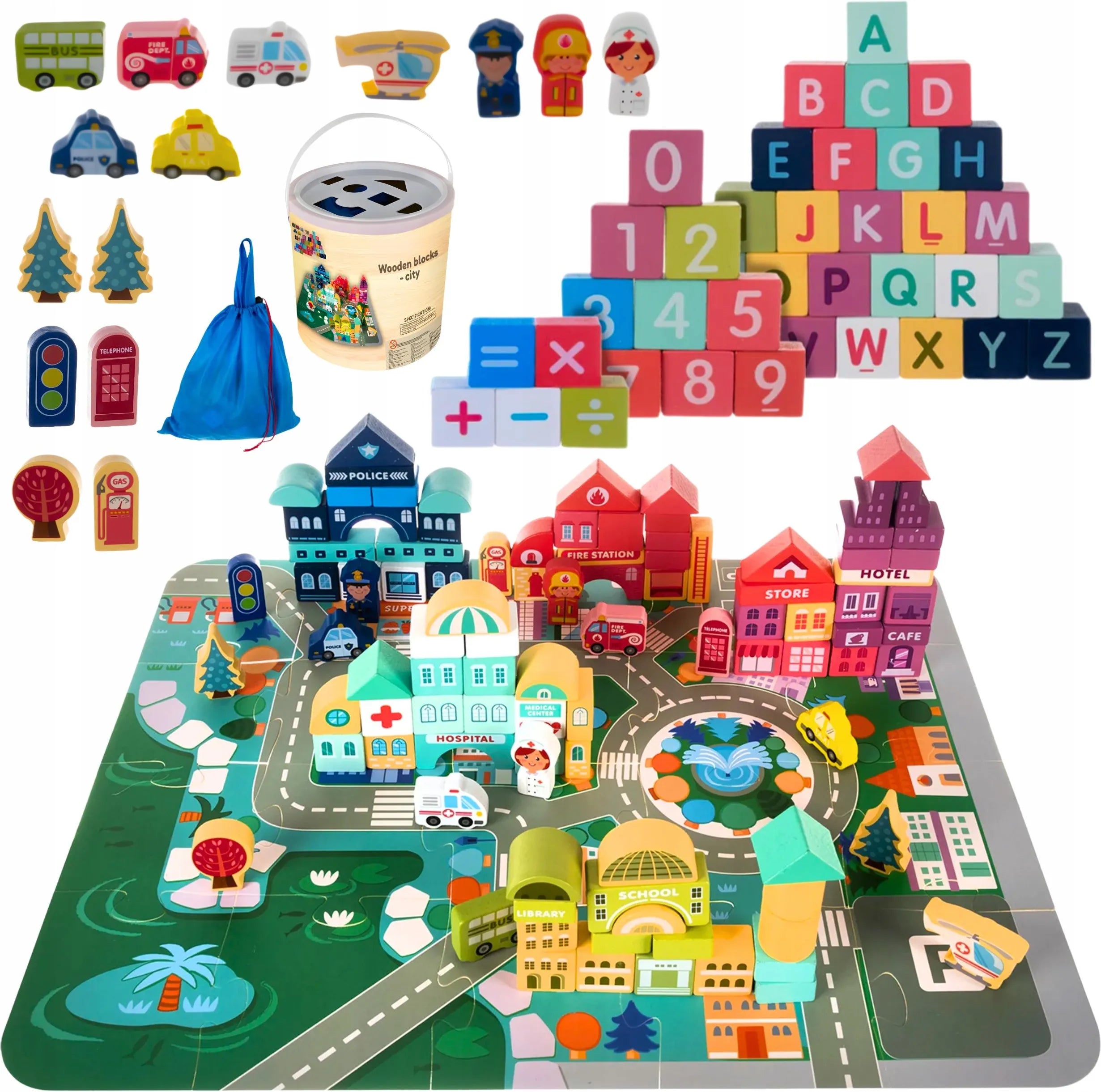 Blocchi legno Città