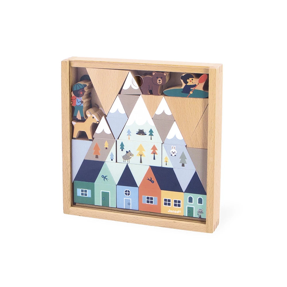 Playset Cubi di legno Tematici