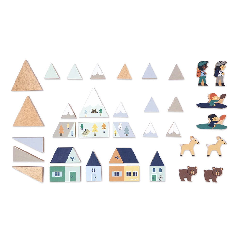Playset Cubi di legno Tematici