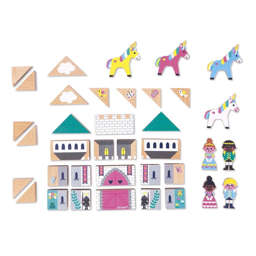 Playset Cubi di legno Tematici