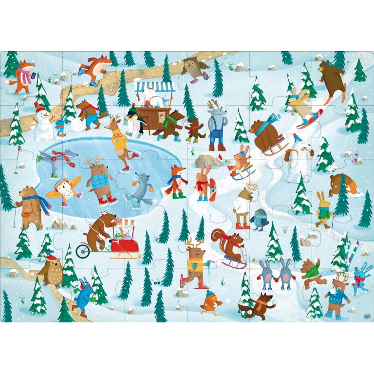 Animali sul ghiaccio - Libro e puzzle
