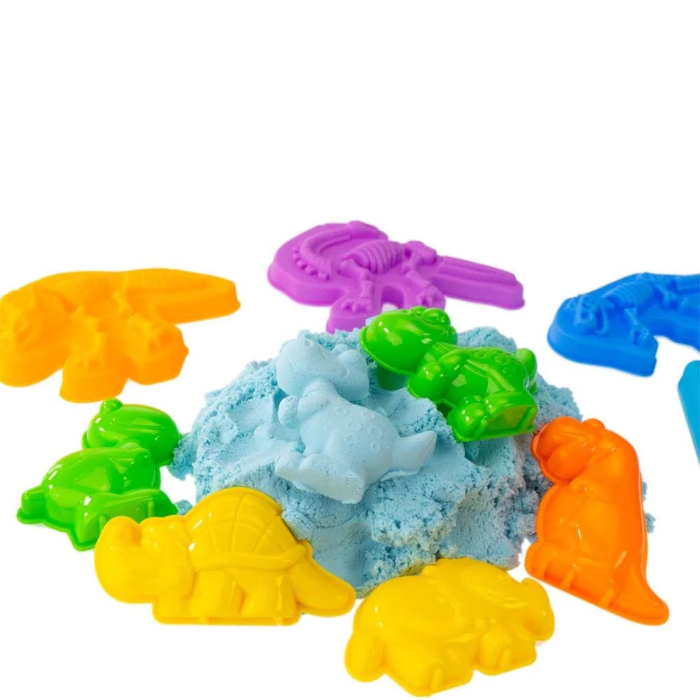 Set Sabbia cinetica Dinosauri con stampini