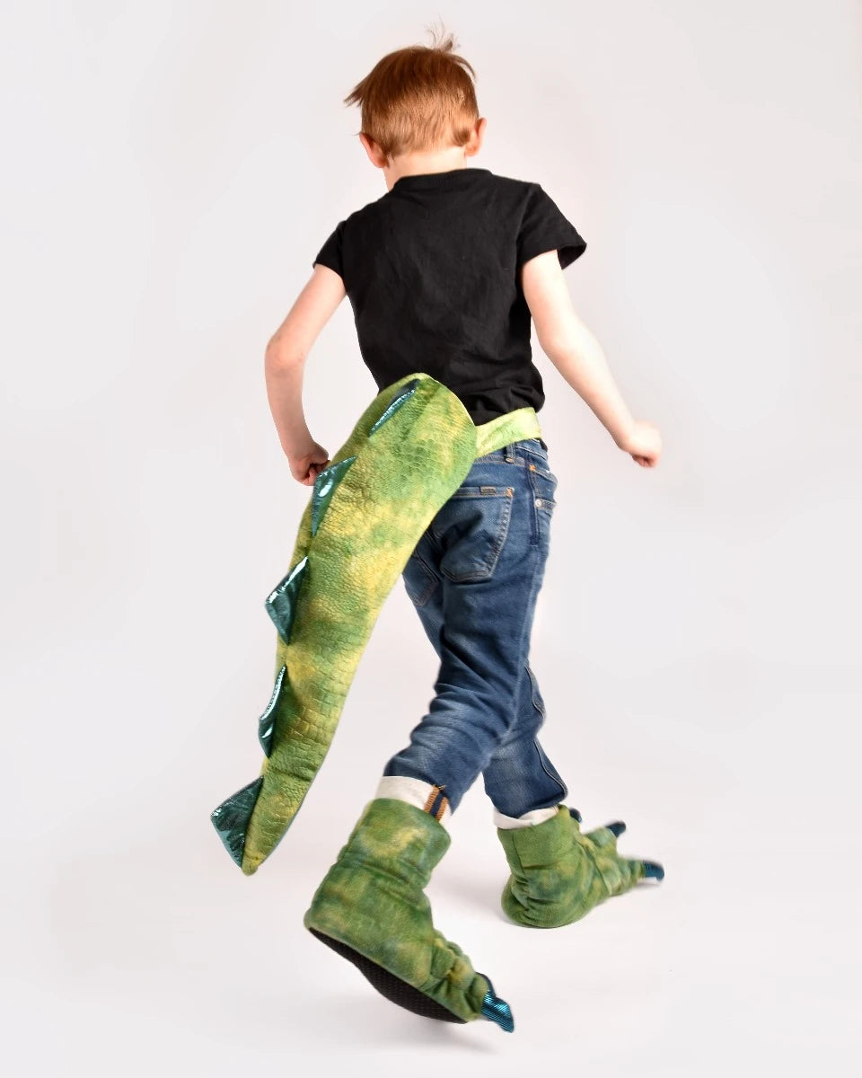 Zampe e coda di dinosauro