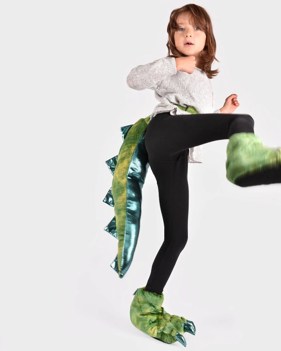 Zampe e coda di dinosauro