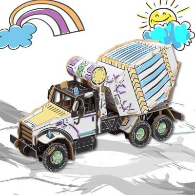 Ruspe, camion e mezzi da montare e colorare