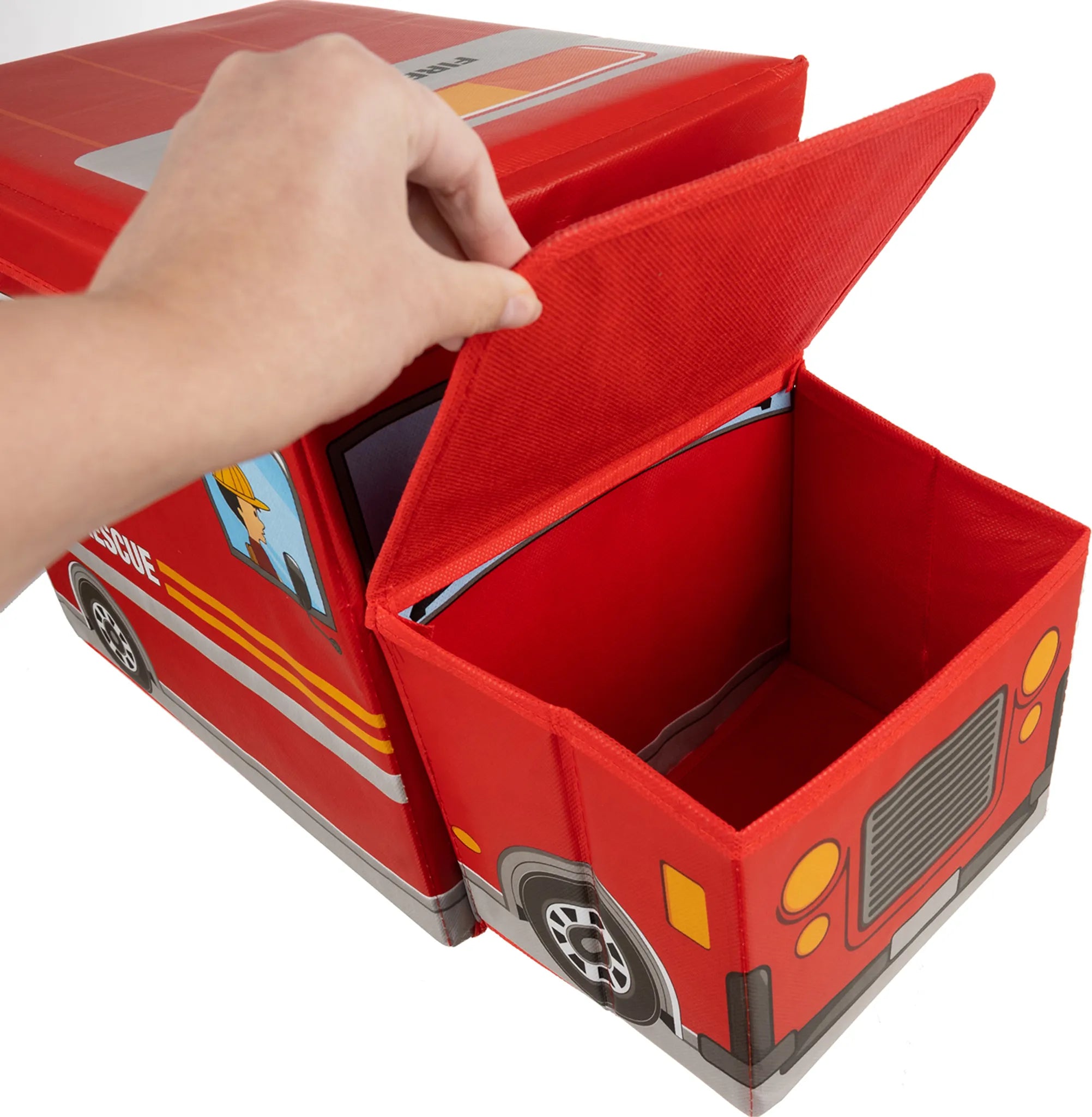 Box portagiochi pieghevole Pompieri