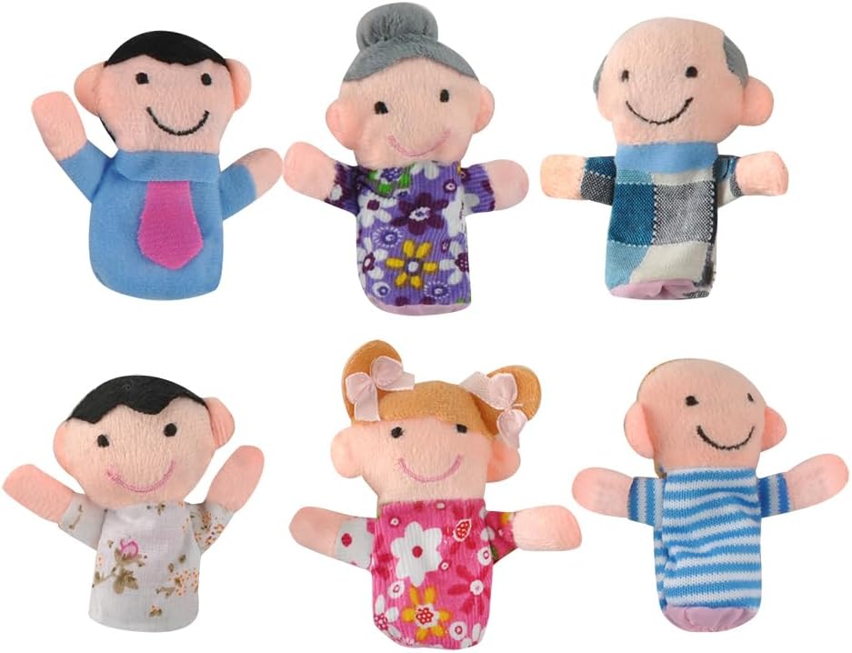 Burattini a dito in stoffa