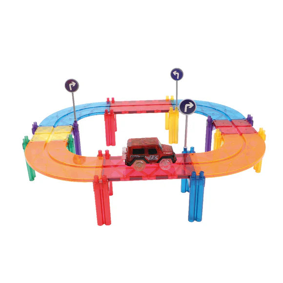 Costruzioni magnetiche Pista da Corsa (65 pezzi)