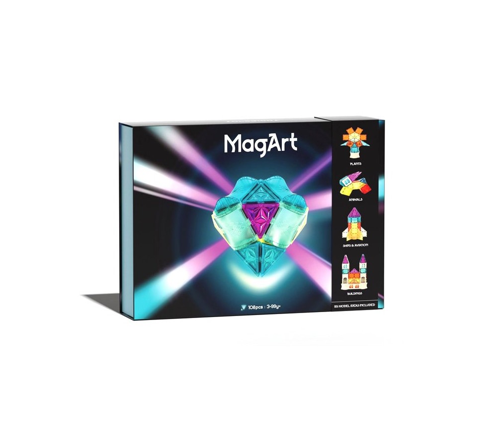 Costruzioni Magnetiche MagArt – 108 Pezzi