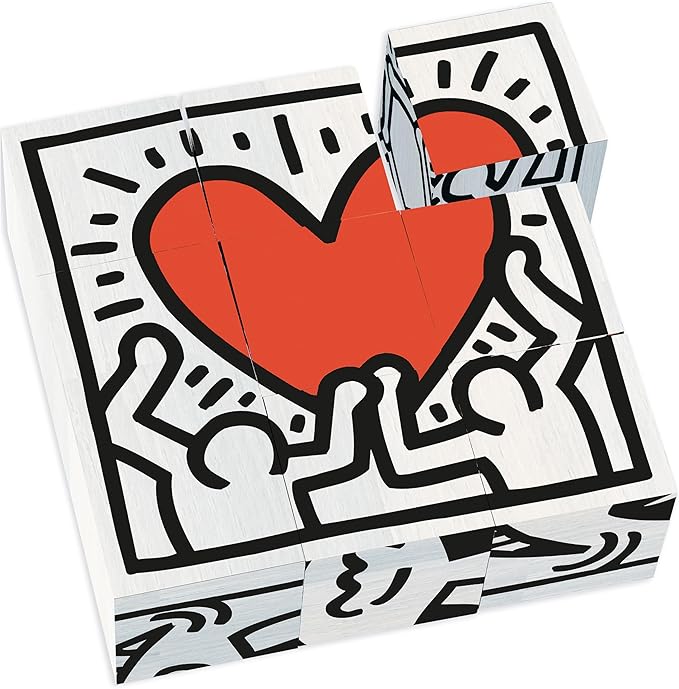Cubi in legno Keith Haring