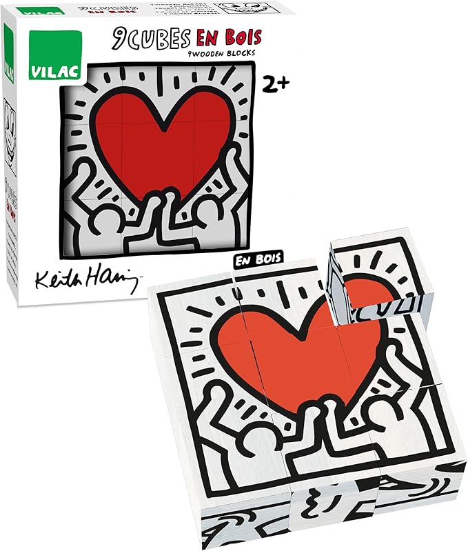 Cubi in legno Keith Haring
