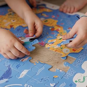 Detective Puzzle - La mappa degli animali del Mondo