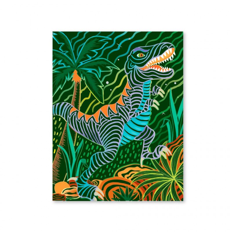 Dinosauri - scratch art