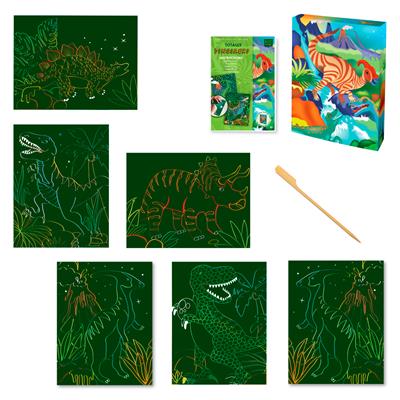 Dinosauri - scratch art