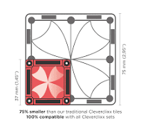 Costruzioni magnetiche Mini Tiles Pastel