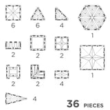 Costruzioni magnetiche Mini Set Pastel
