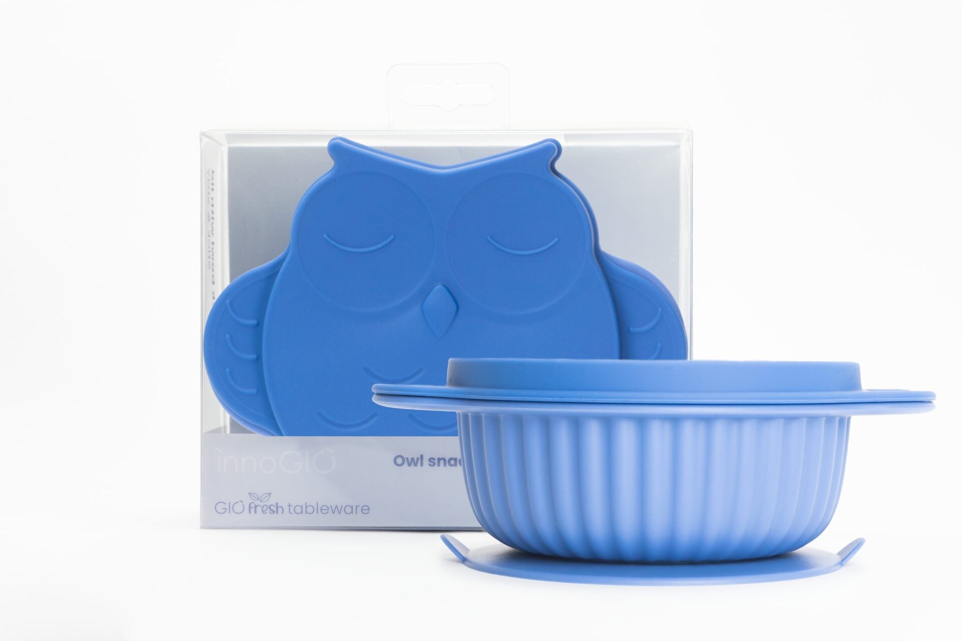 Piatto fondo in silicone Gufo