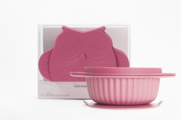 Piatto fondo in silicone Gufo