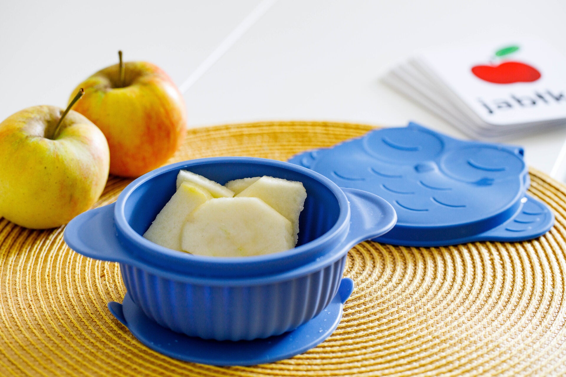 Piatto fondo in silicone Gufo