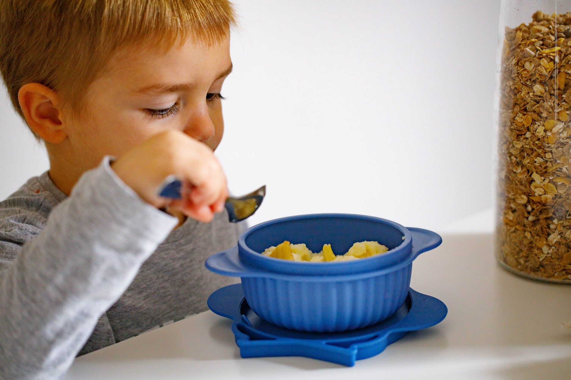 Piatto fondo in silicone Gufo