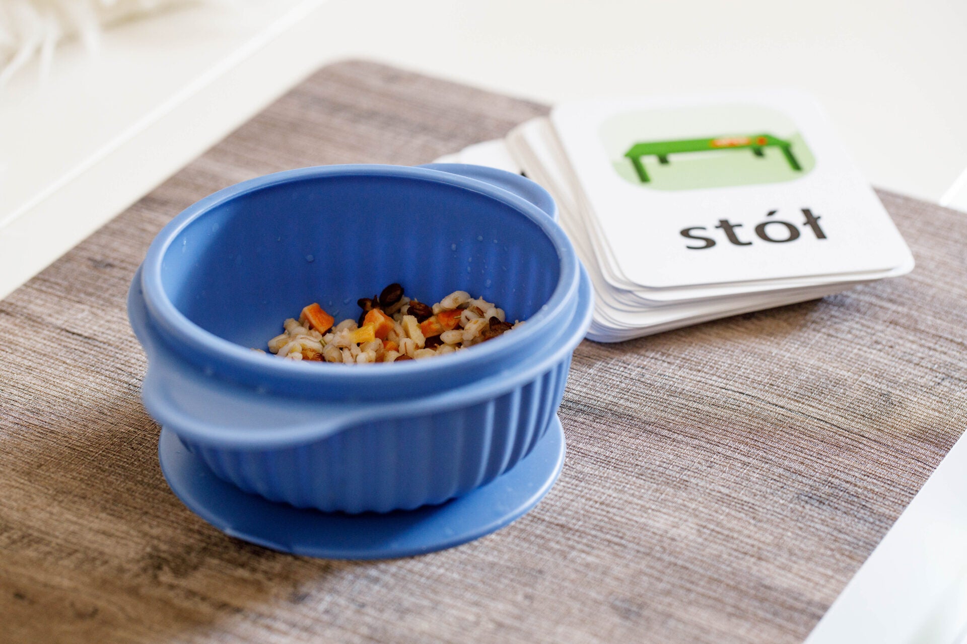 Piatto fondo in silicone Gufo