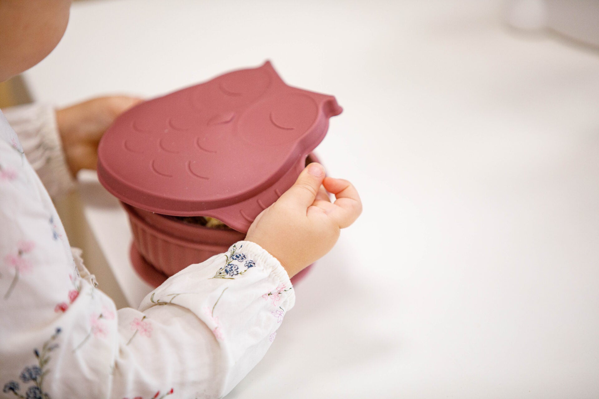 Piatto fondo in silicone Gufo