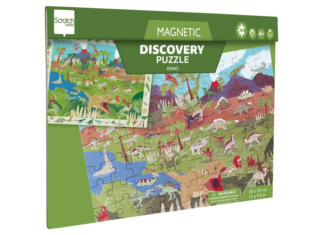 Puzzle dinosauri magnetico 2 in 1