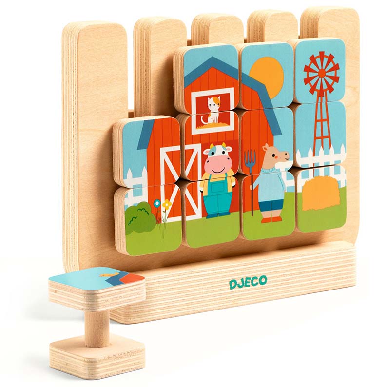 Puzzle verticale in legno 2 facce