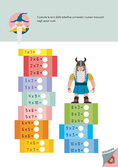 Pazzi per la matematica - Domare le tabelline