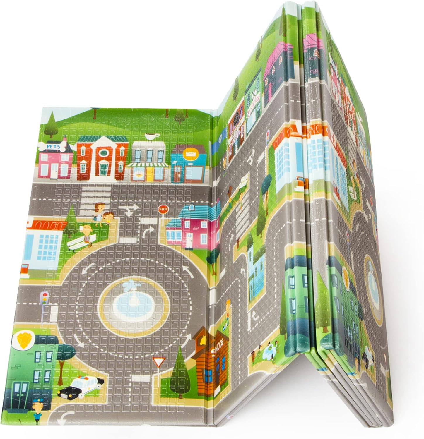 Tappeto double-face pieghevole Fattoria-Città