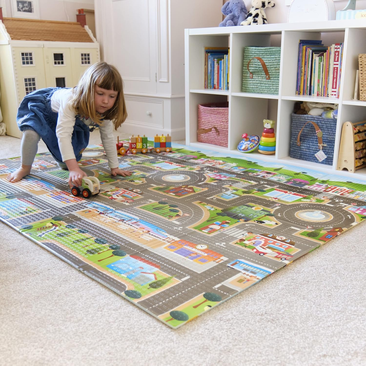 Tappeto double-face pieghevole Fattoria-Città