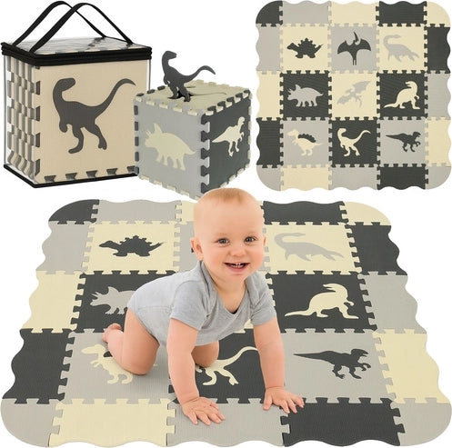 Tappeto sensoriale a incastro Dinosauri