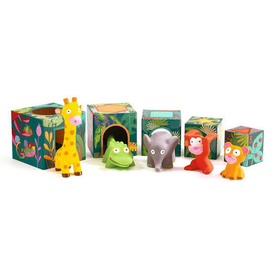 Torre di cubi con animali Topanijungle