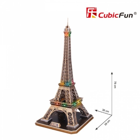 Parigi Puzzle 3D con luce LED