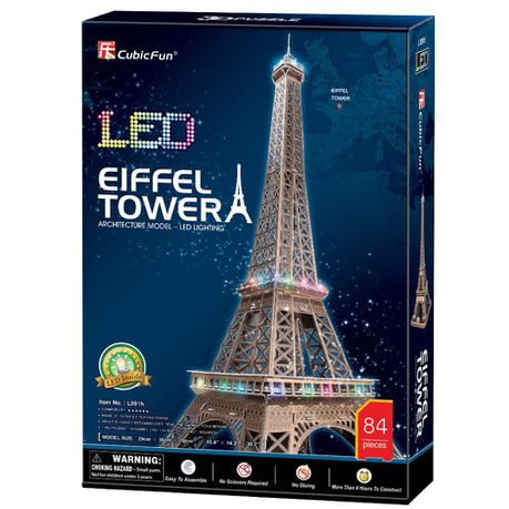 Parigi Puzzle 3D con luce LED