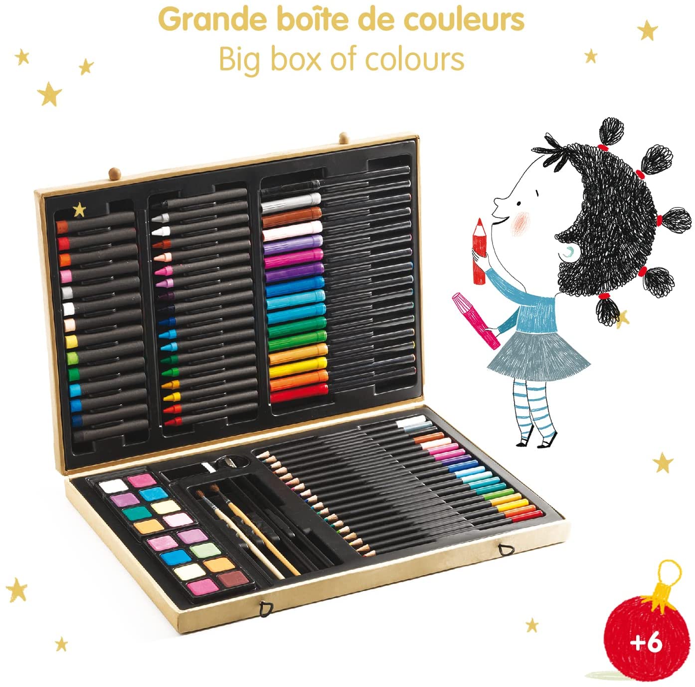 Djeco Big box Valigetta artistica colori