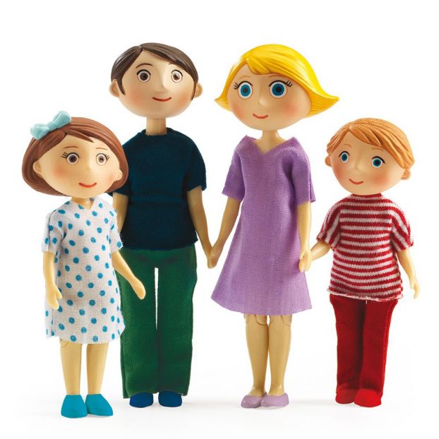 Famiglia per casa delle bambole