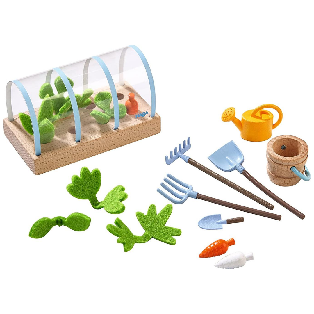 Orto in legno stoffa e plastica Accessori Haba Little Friends