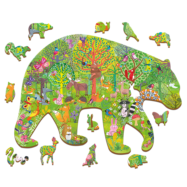 Puzzle in legno Bosco