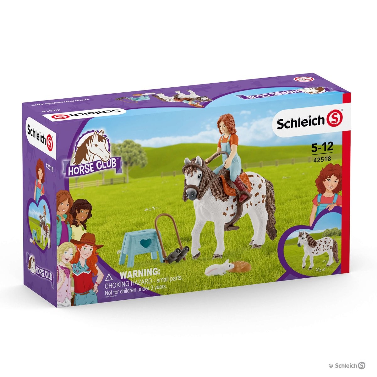 Playset Bambina e pony Schleich